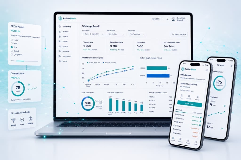 PatientMesh: yapay zekâ destekli klinik takip ve değerlendirme platformu